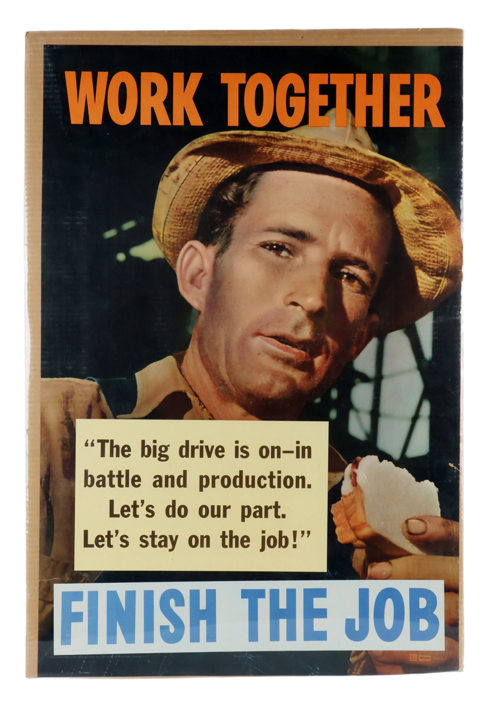 WWII US HOME FRONT PROPAGANDA POSTER WORK TOGETHER (1 of 5)