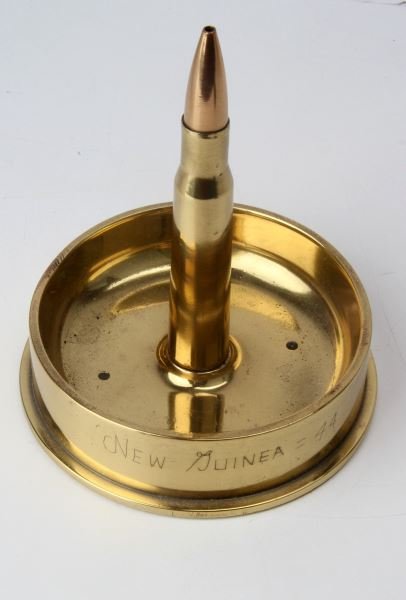 WWII TRENCH ART 105 SHELL NEW GUINEA 1944