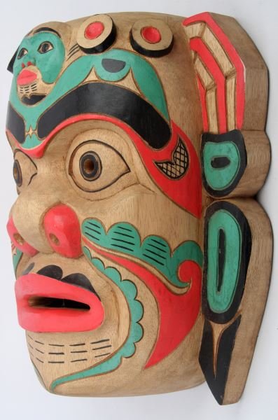 PACIFIC NORTHWEST COAST AMERICAN INDIAN MASK - 3