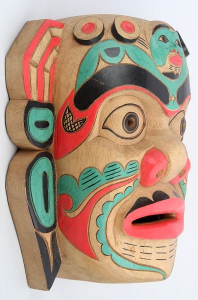 PACIFIC NORTHWEST COAST AMERICAN INDIAN MASK - 4