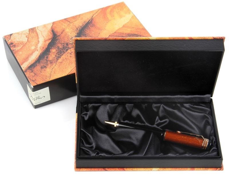 MONTBLANC LIMITED EDITION FRIEDRICH SCHILLER PEN: 2000 Montblanc limited edition ballpoint pen. Beautifully handcrafted in original case and box, includes service certificate as issued by Montblanc Meisterstuck. Model # 28663 used in excellent condit