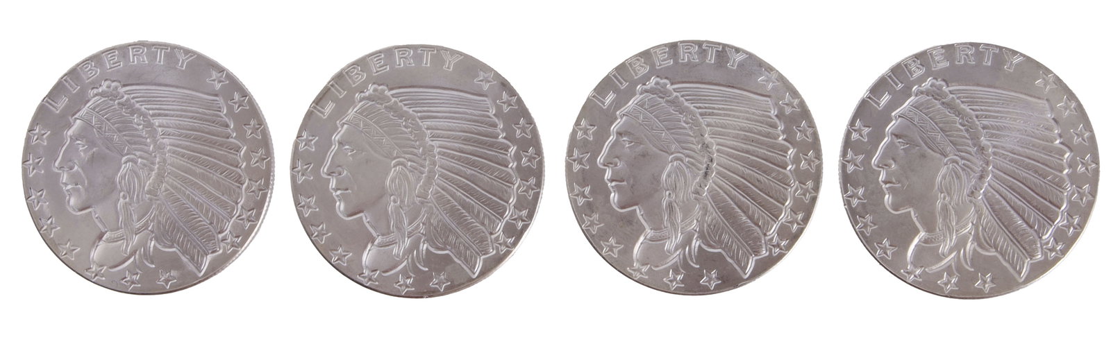 Four Half Troy Ounce Rounds .999 Silver Rounds (1 of 2)
