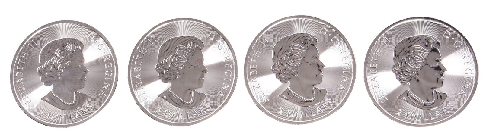 Four Half Ounce .999 Silver Canadian Eagle 2020: Four half ounce .999 silver rounds, featuring Queen Elizabeth and a bald eagle. This lot has a reserve.