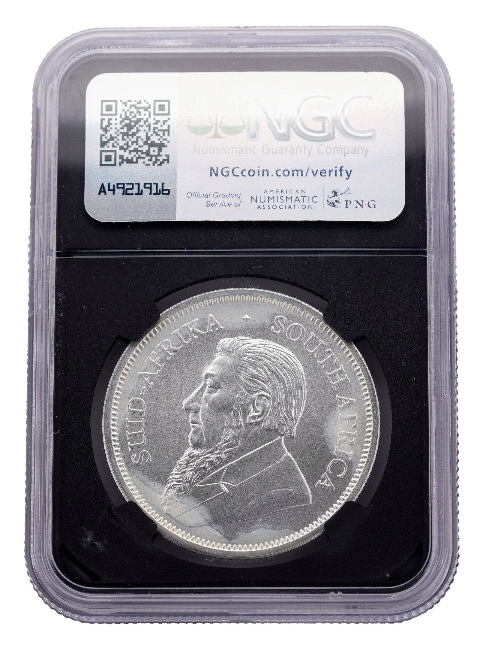 2025 South African Krugerrand Graded: Graded and encapsulated.