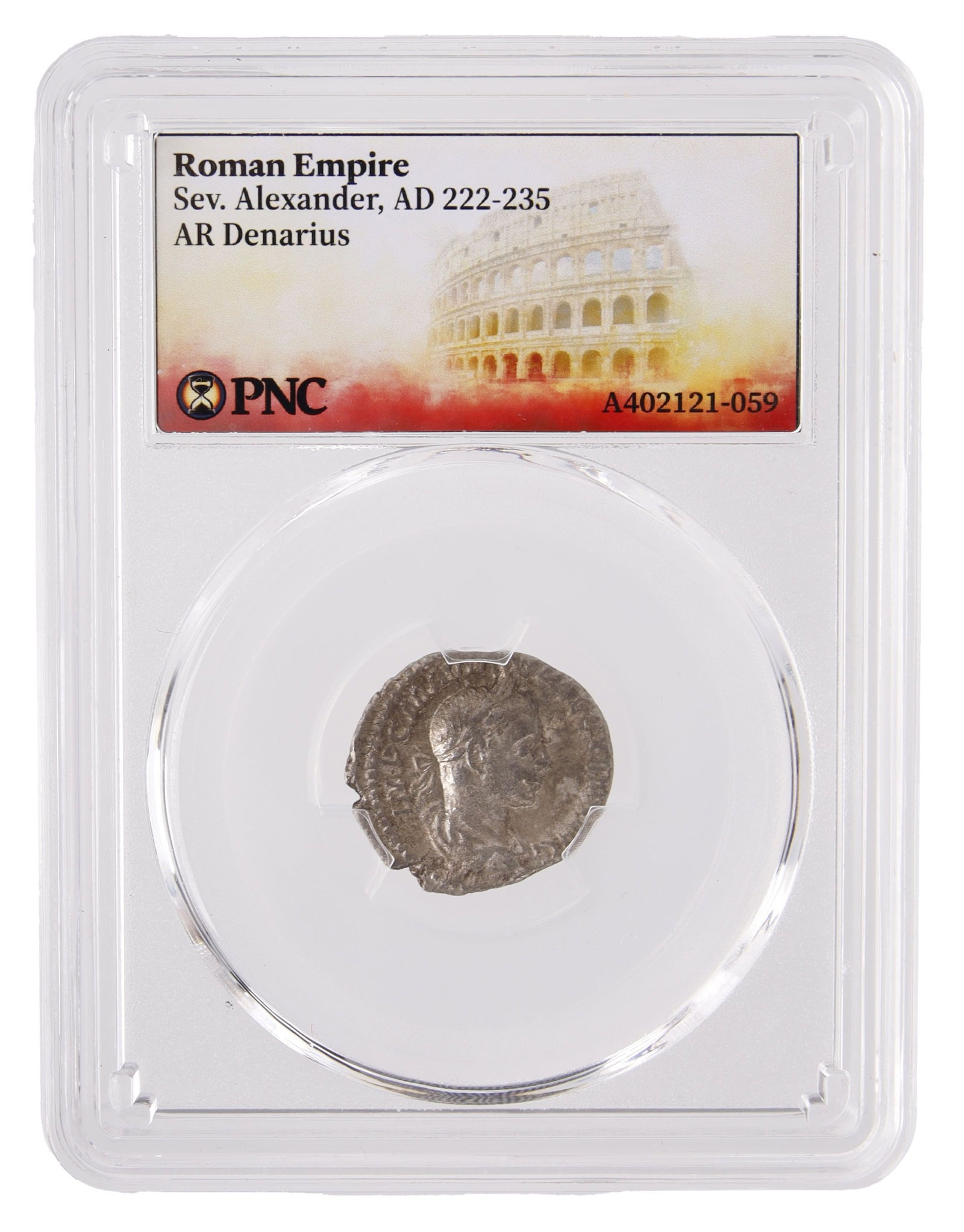 Silver Denarius of Severus Alexander Roman PNC (1 of 4)