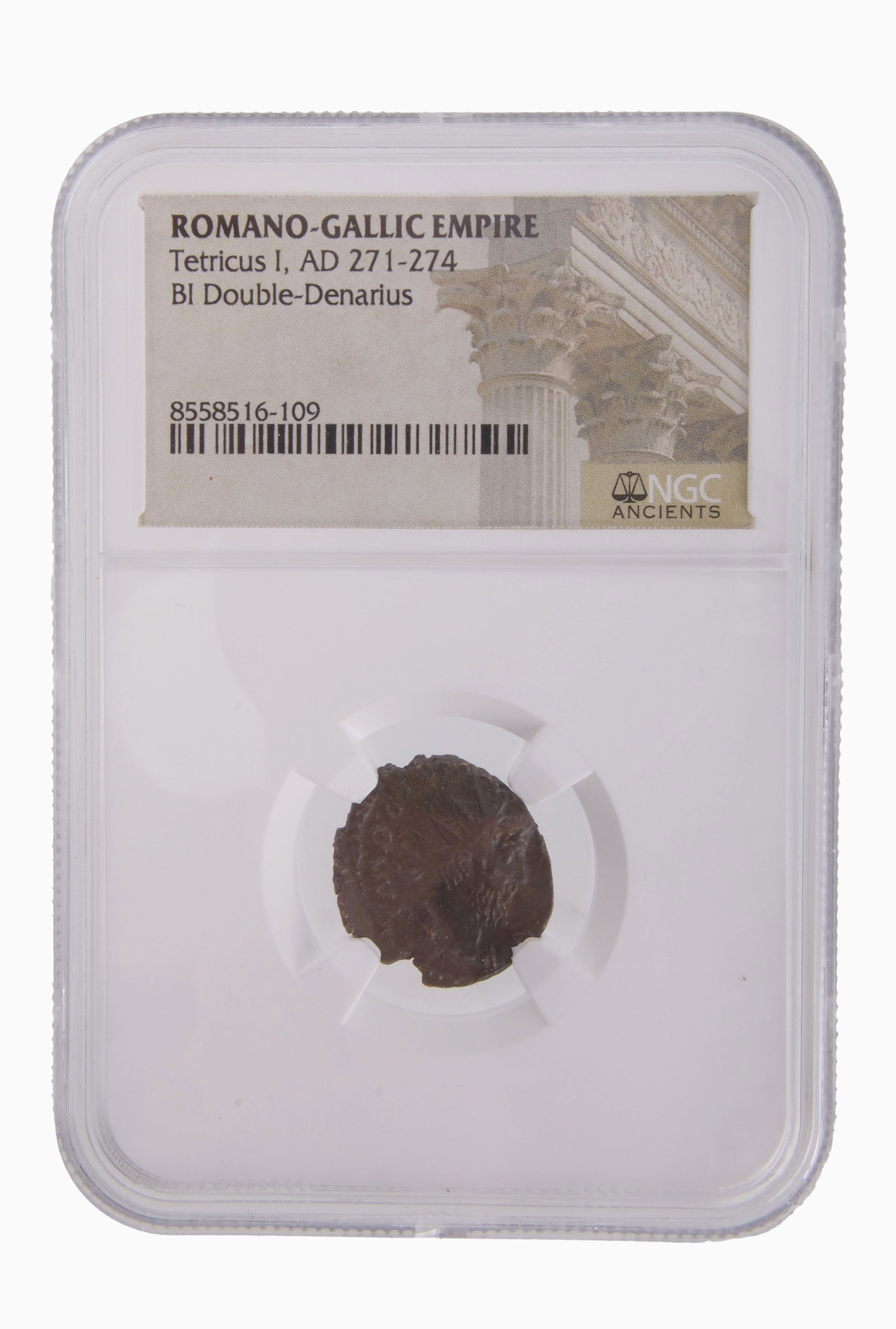 Tetricus I Romano-Gallic BI Double Denarius NGC (1 of 2)