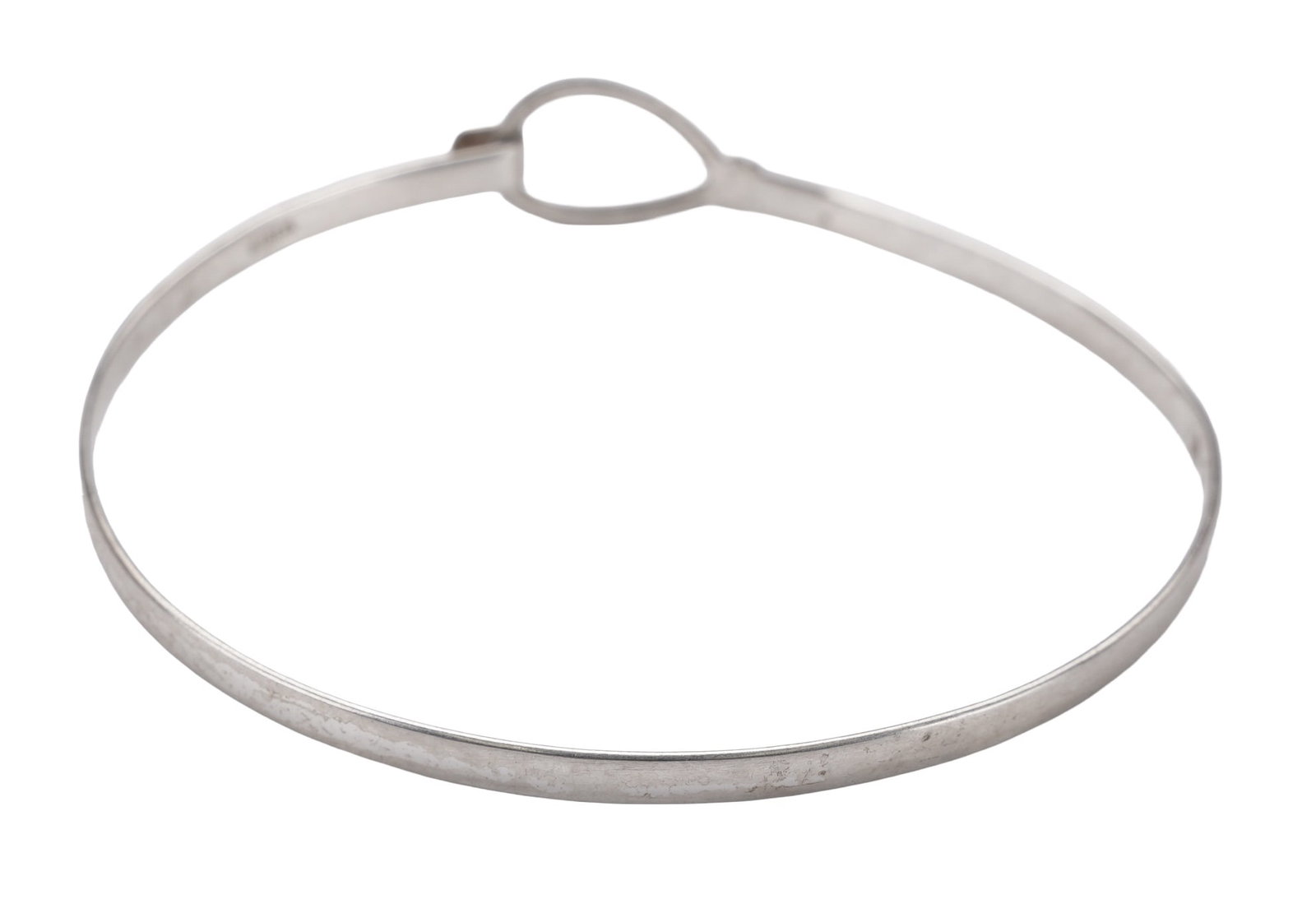 Loop Hook Bracelet Bangle Sterling Silver - 5