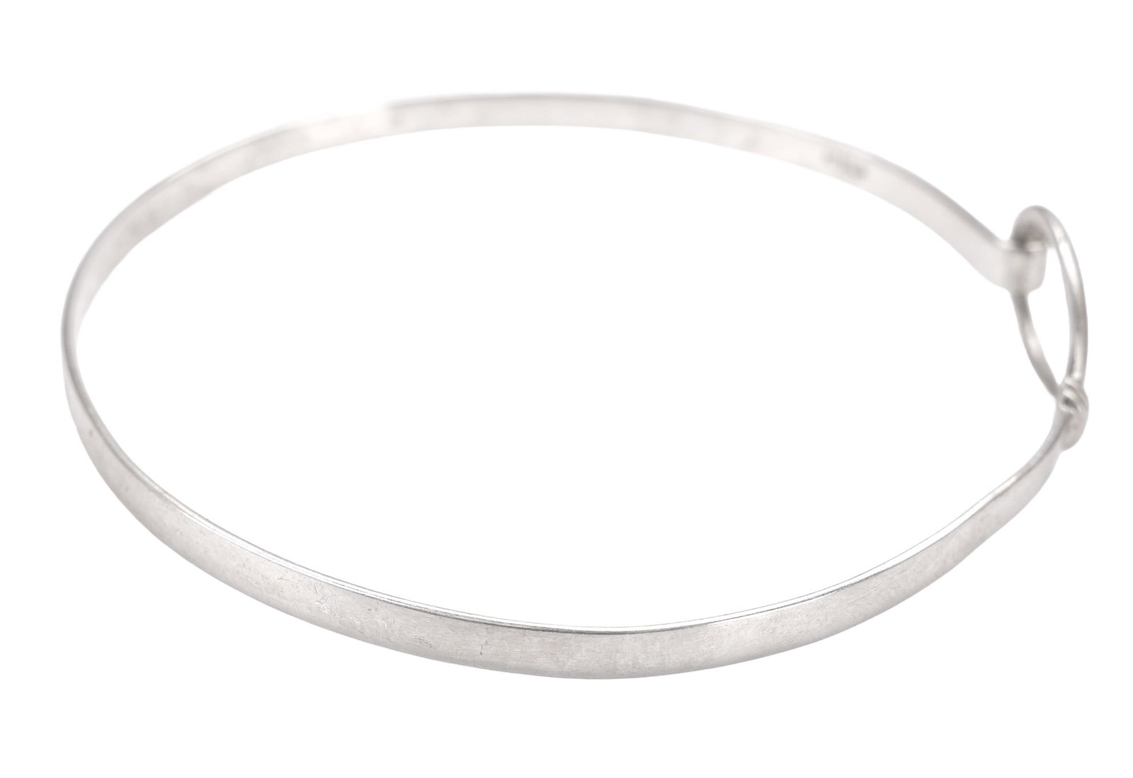 Loop Hook Bracelet Bangle Sterling Silver - 7