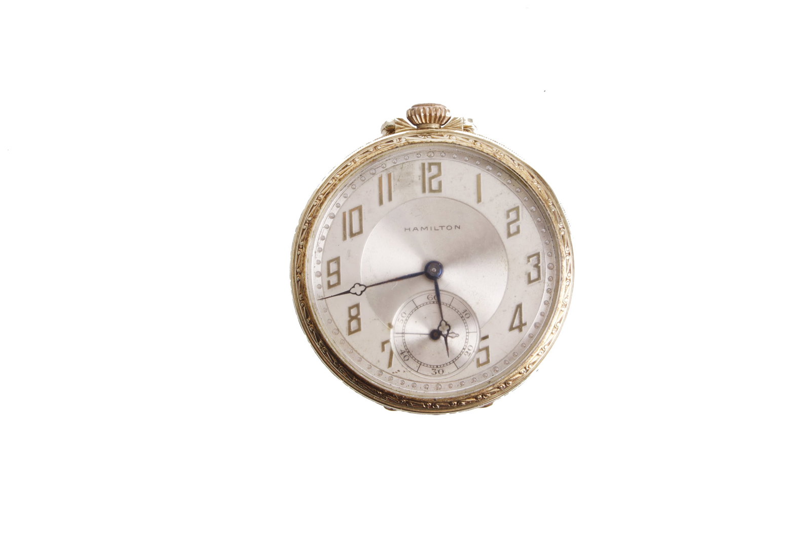 Hamilton Watch Company Gold 912 Pocket Watch (1 of 5)