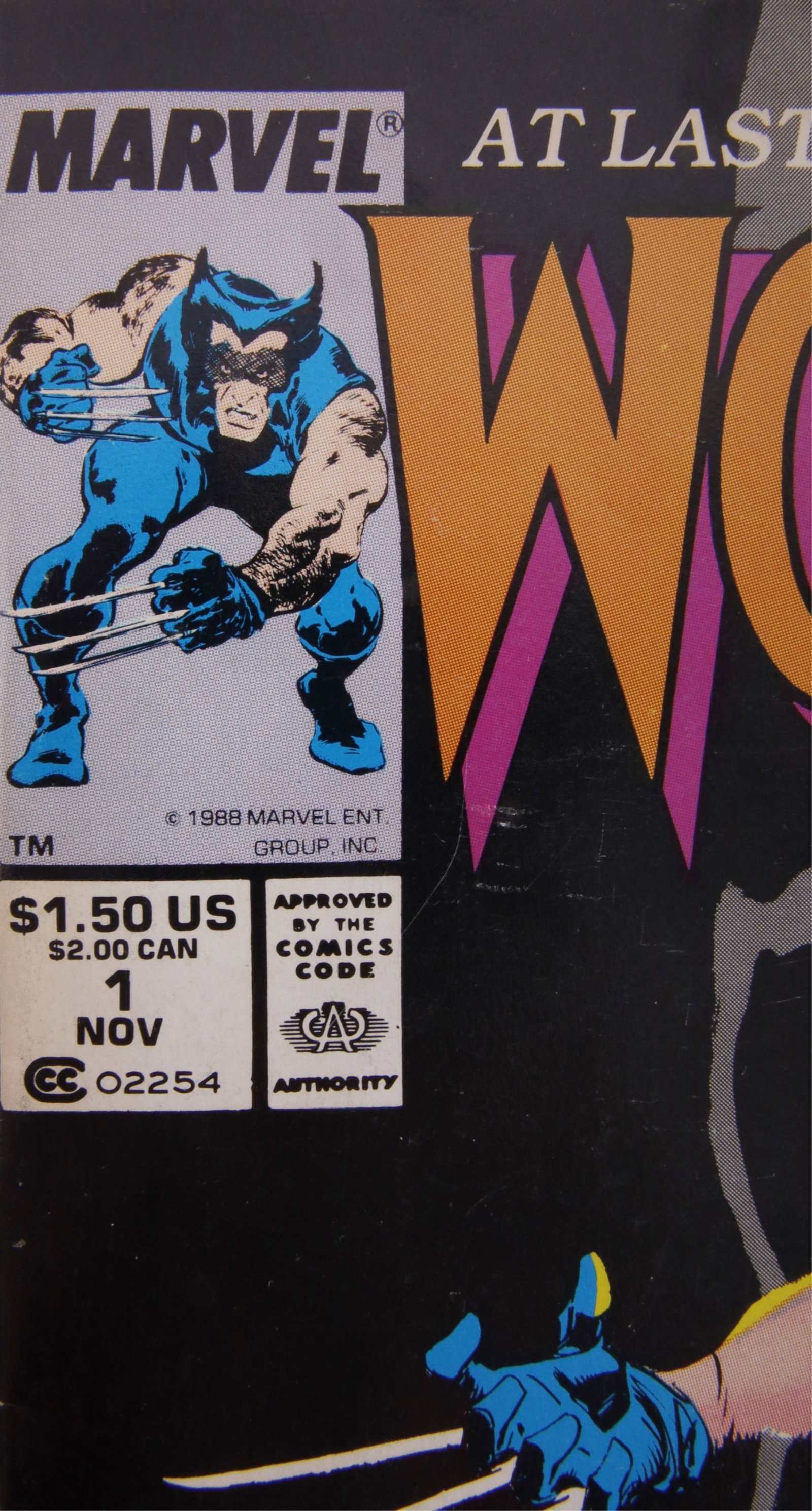 Wolverine #1 1988 Marvel Comics Patch Debut - 3
