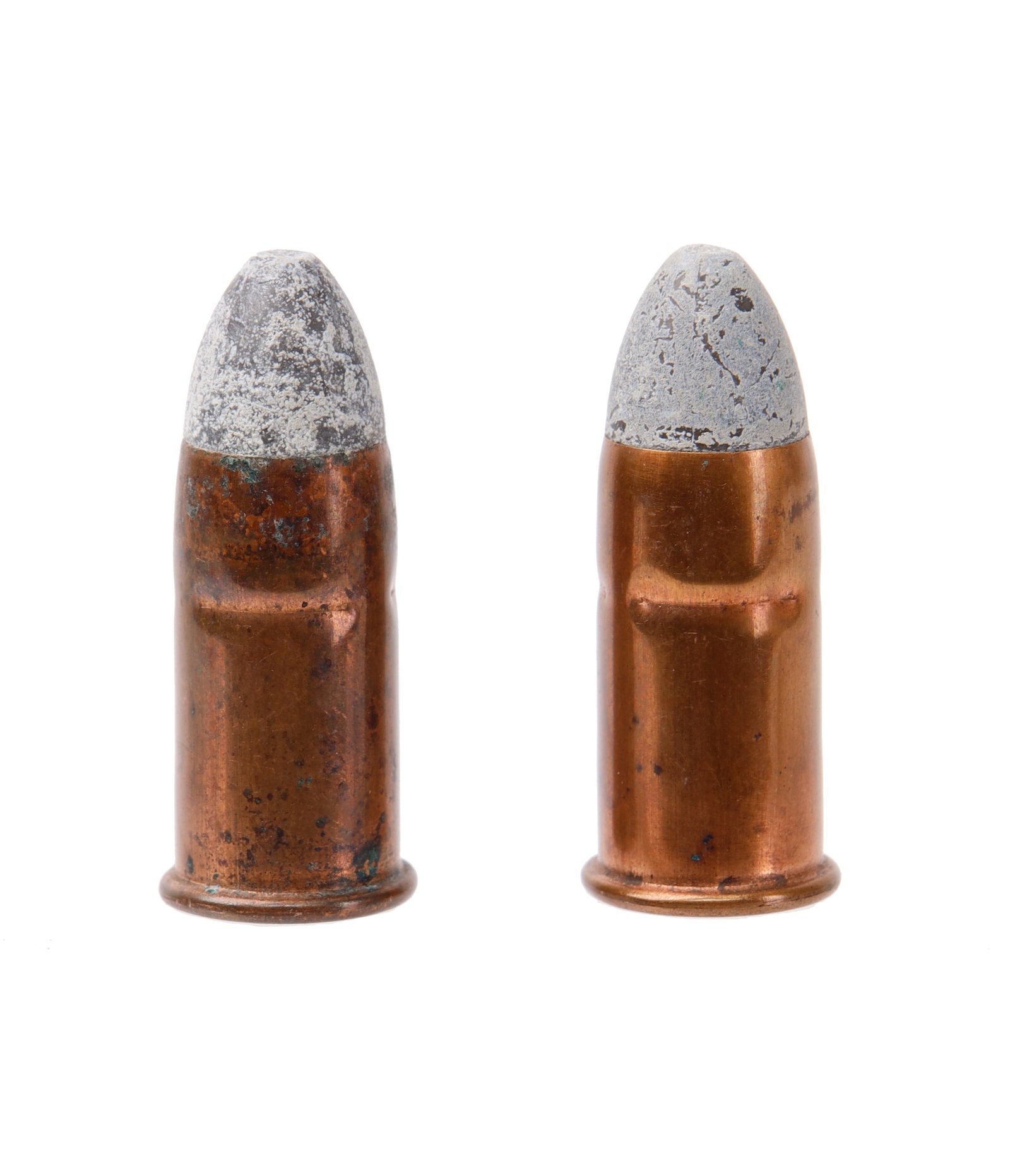 Lot of 2 Civil War 56-50 Spencer Cartridges: Lot of two (2) 56-50 Spencer cartridges. Overall length 1.61 inches.