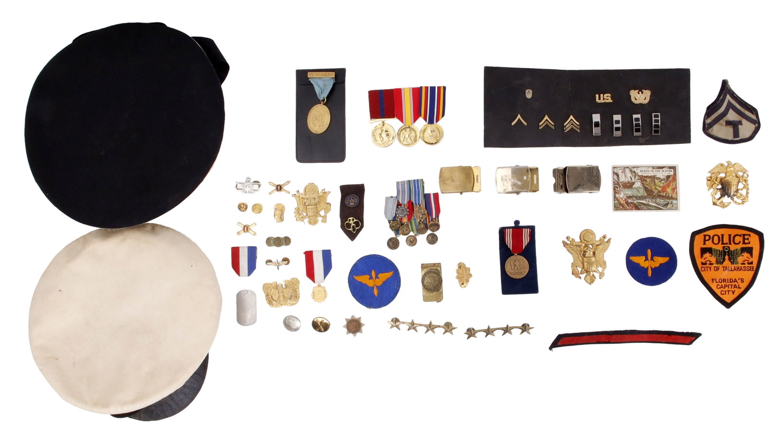 Dealer's Lot of 55 Military Insignia Medals Patches (1 of 16)