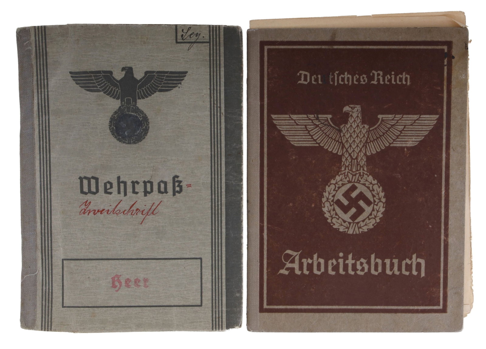 Heer Wehrpas & Arbeitsbuch German DS LS Lot of 3 (1 of 5)