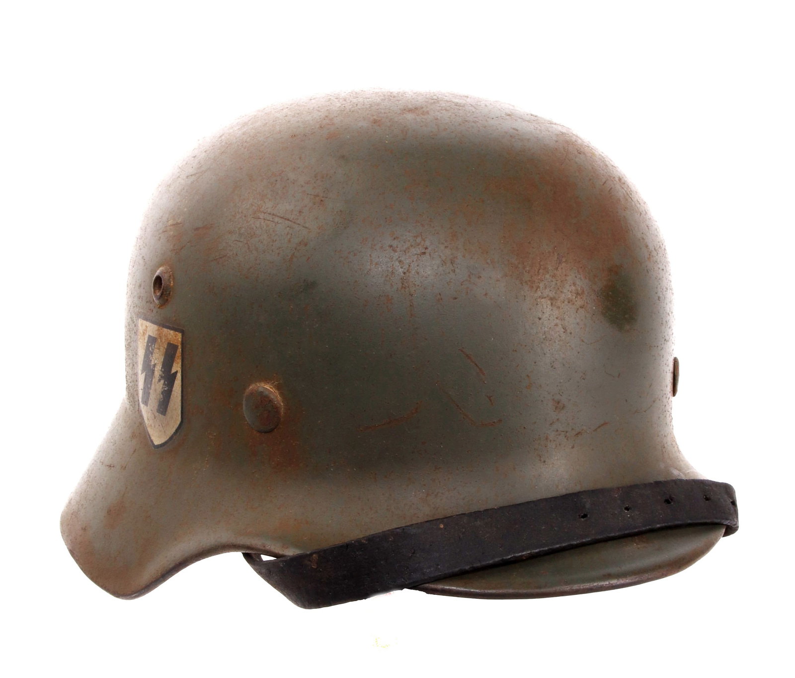 M35 Double Decal Waffen-SS NCO Stahlhelm (1 of 6)