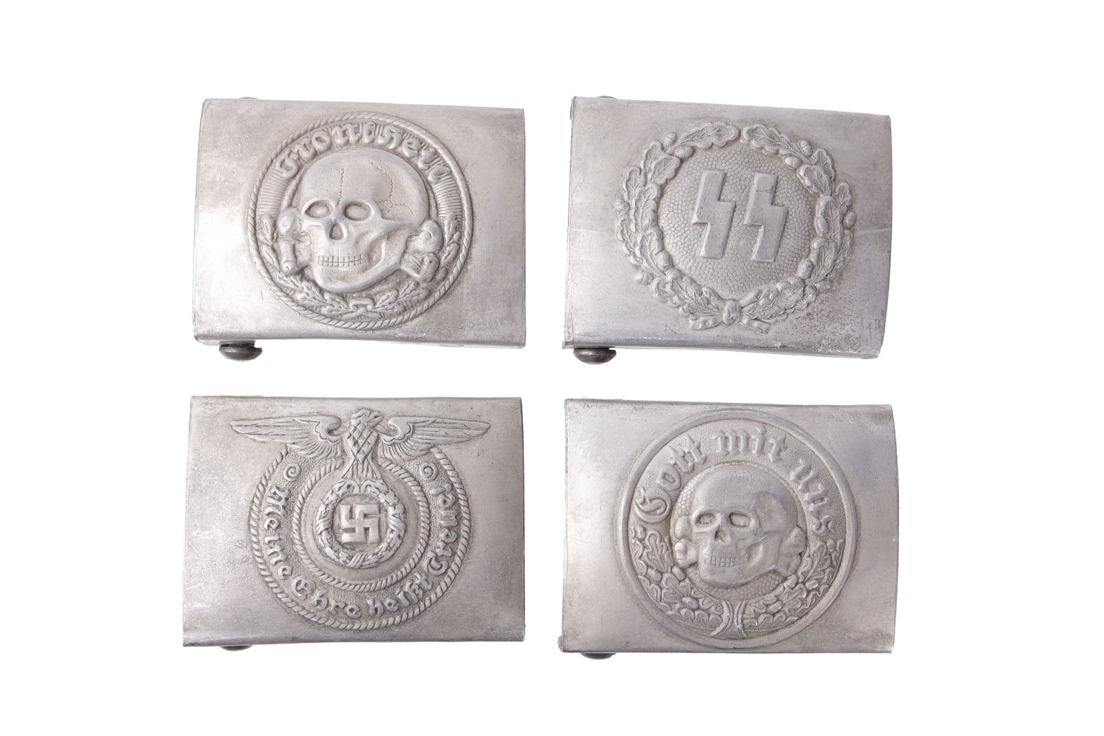 4 Waffen-SS Belt Buckles WWII German (1 of 3)