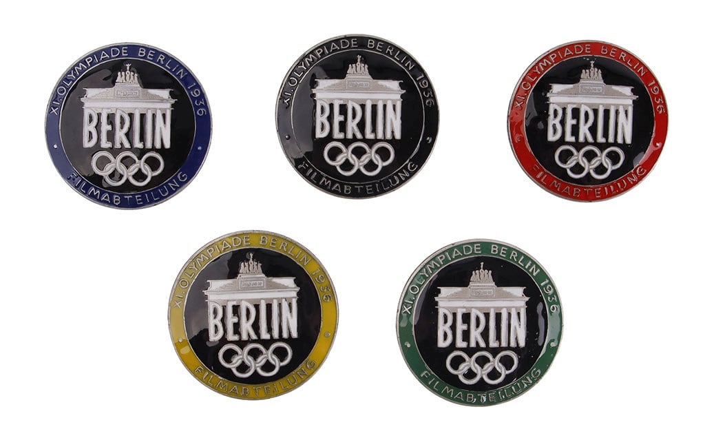 5 Olympia Filming Badges WWII German Reich (1 of 2)