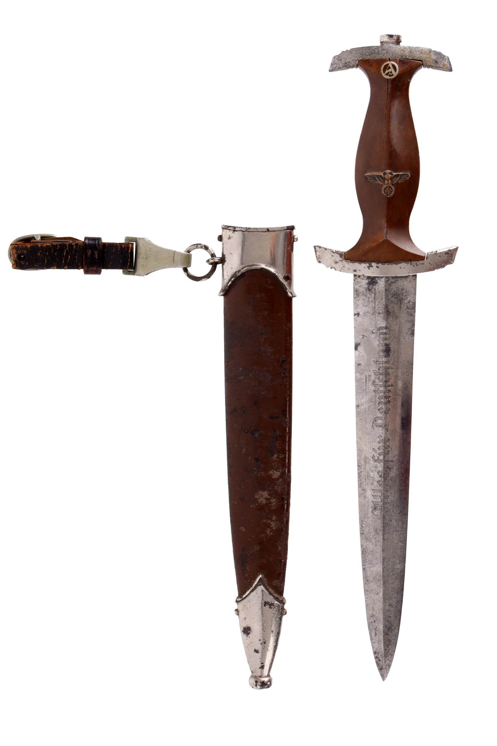 Holler-Made SA Dagger with Hanger WWII German (1 of 7)