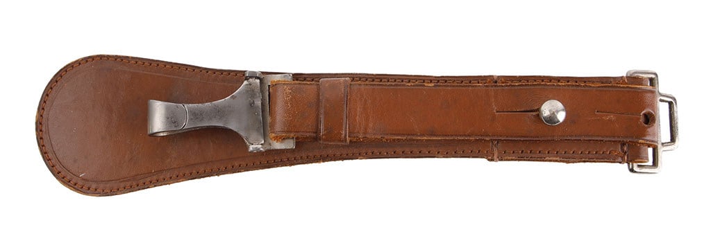 Scarce Early SA Brown Leather Sword Hanger Marked (1 of 6)