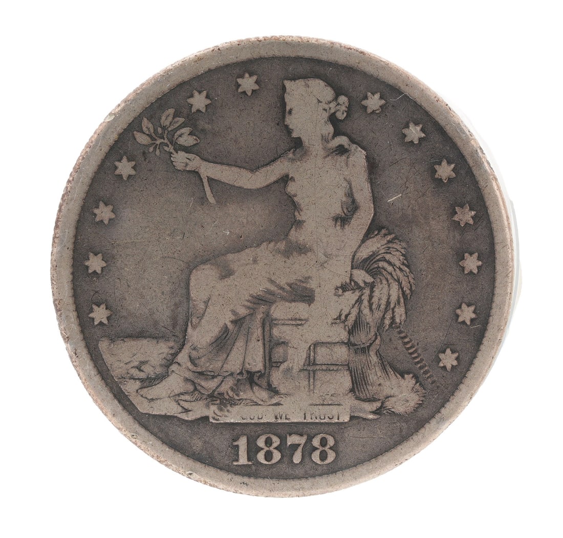 1878 S US Silver Trade Dollar Coin (1 of 2)