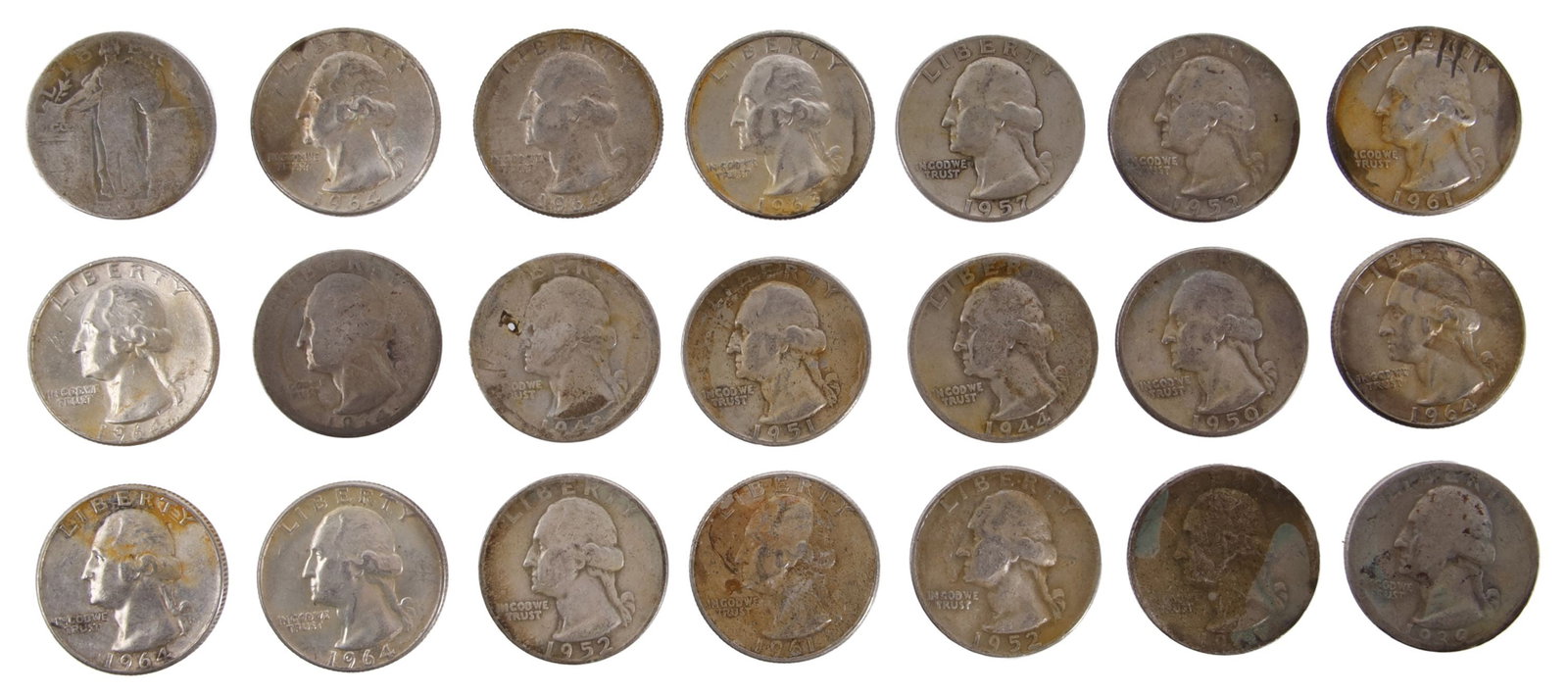 90% Silver Quarters Constitutional $5 Face Value (1 of 9)