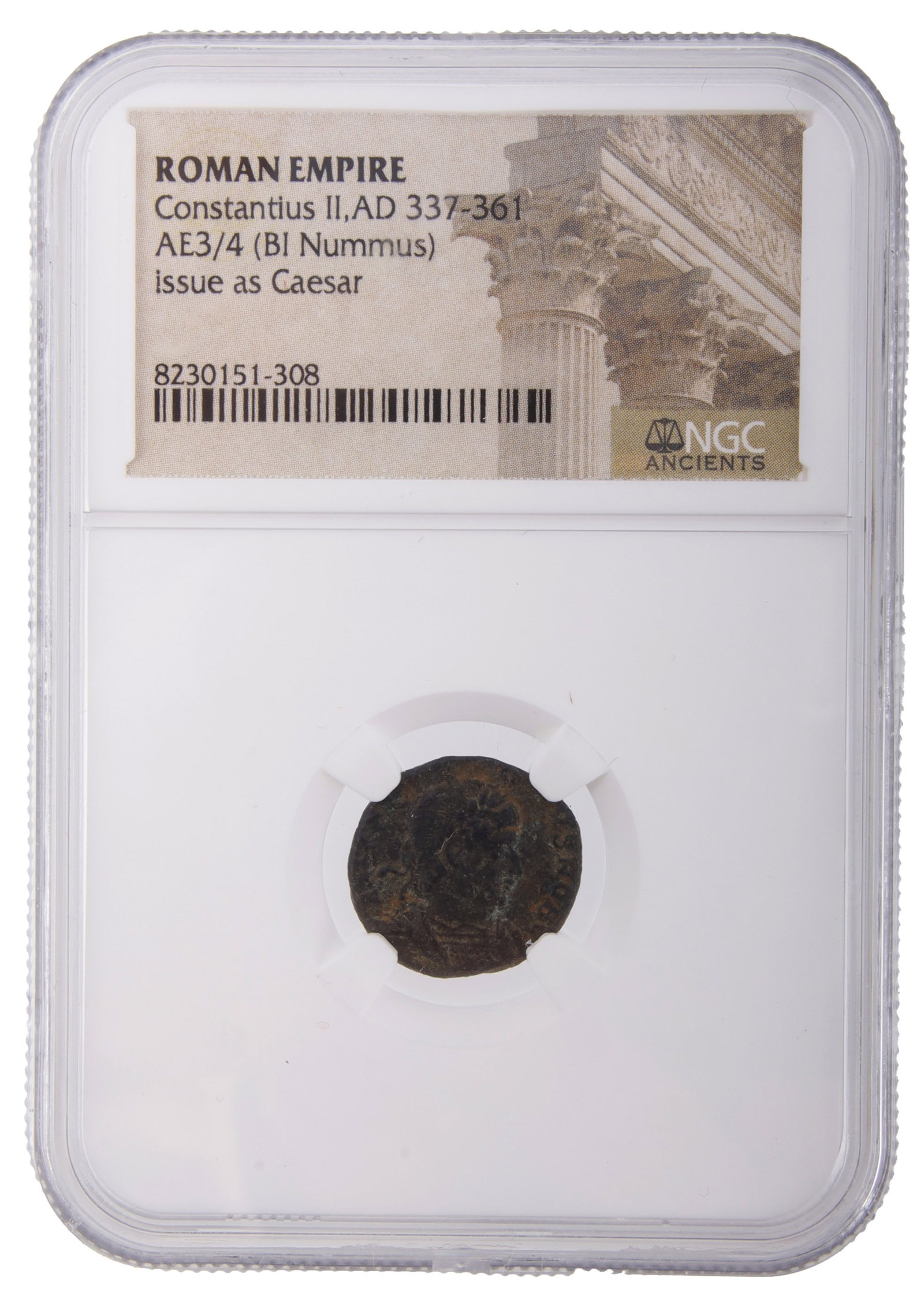 AE3/AE4 Nummus from Constantius II Ancient Roman (1 of 4)