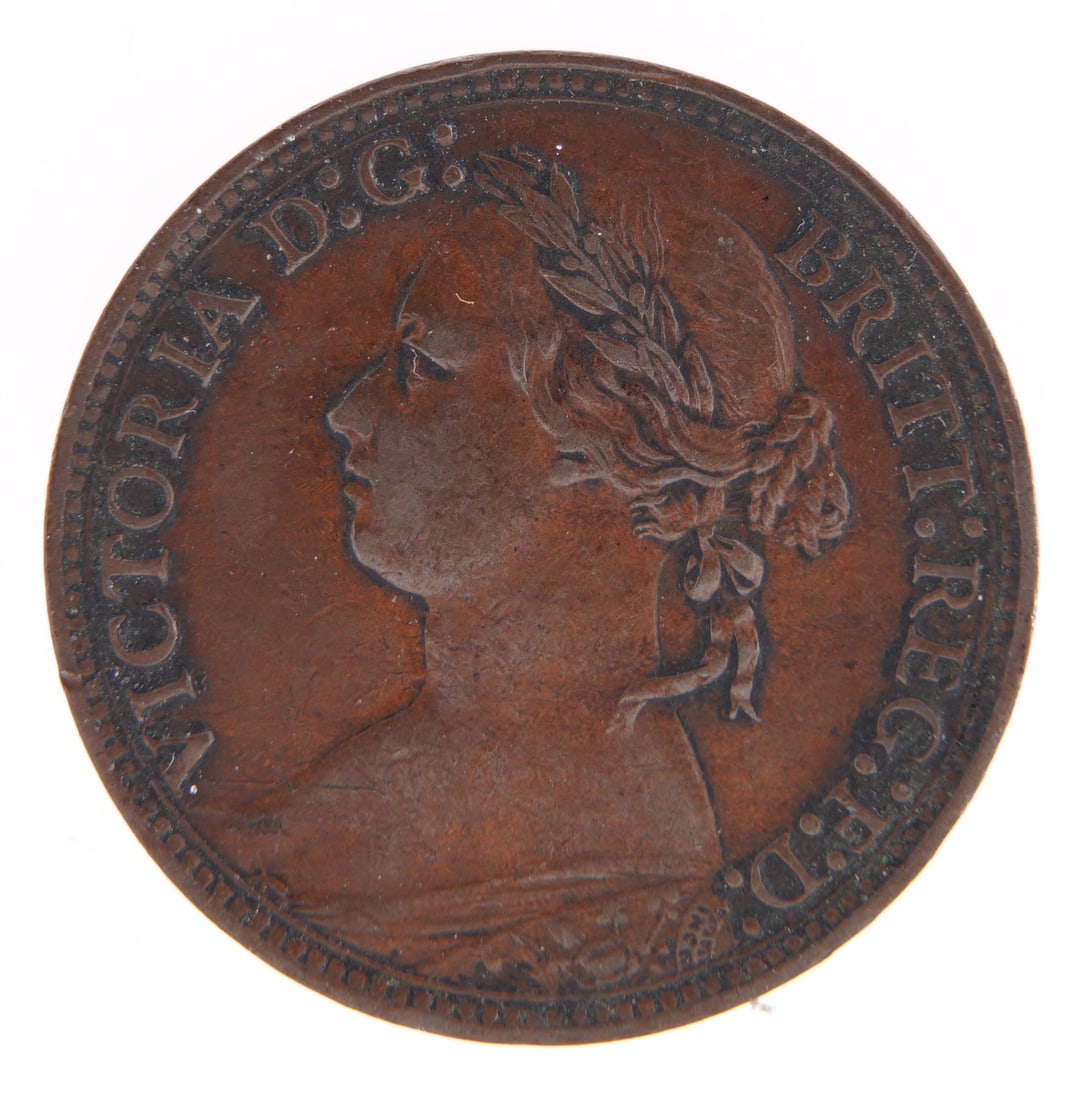 1878 Great Britain Farthing Queen Victoria Region (1 of 2)