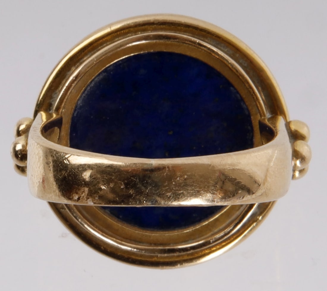 Lapis Lazuli 18K Gold Statement Ring - 6