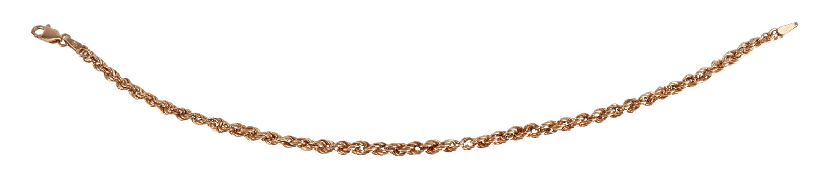 14K Gold Italian Figaro Chain Bracelet: A 14K gold figaro chain bracelet, stamped "Italy" and "14L." Weighs 3.2 grams. 8 inches. | This lot has a reserve.