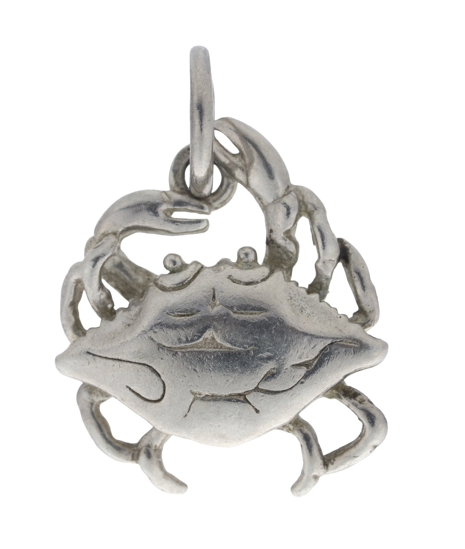 Crab Pendant .925 Sterling Silver: Sterling silver crab pendant. Measures .75 inches (2cm).