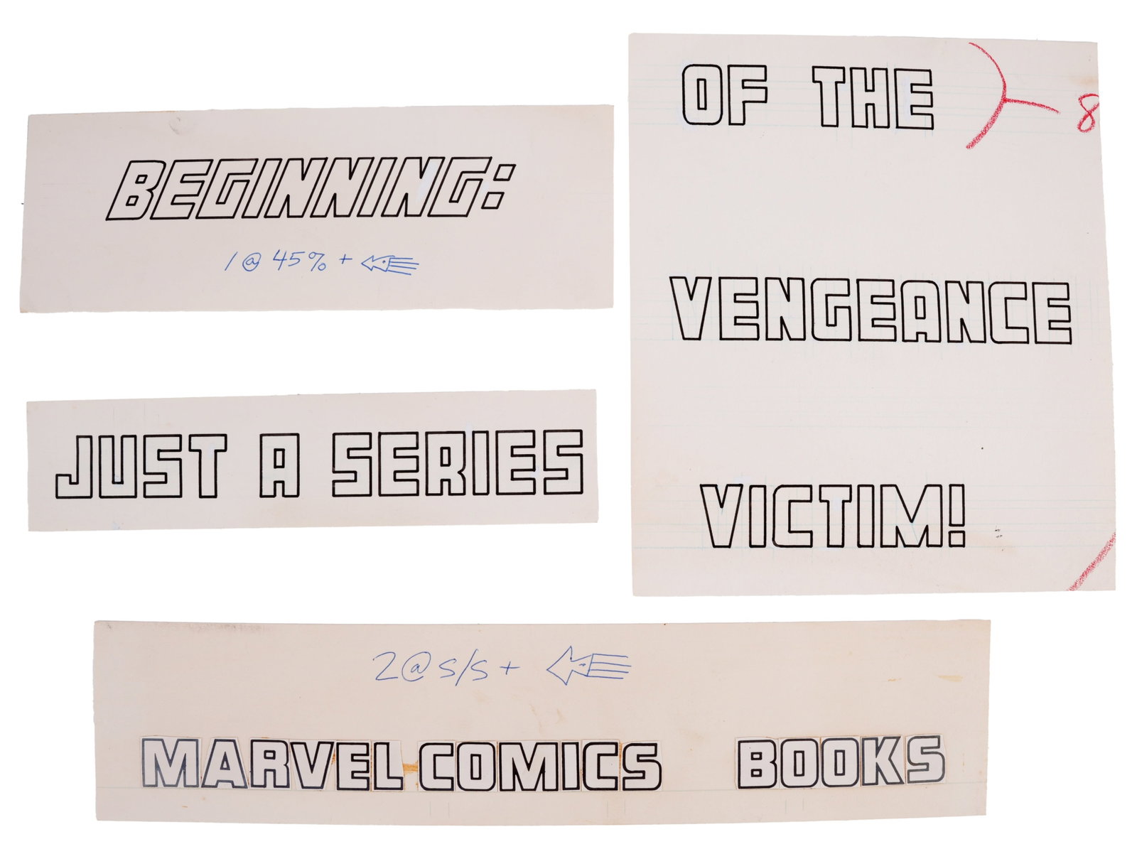 Marvel Comics Bullpen Production Typography (1 of 9)