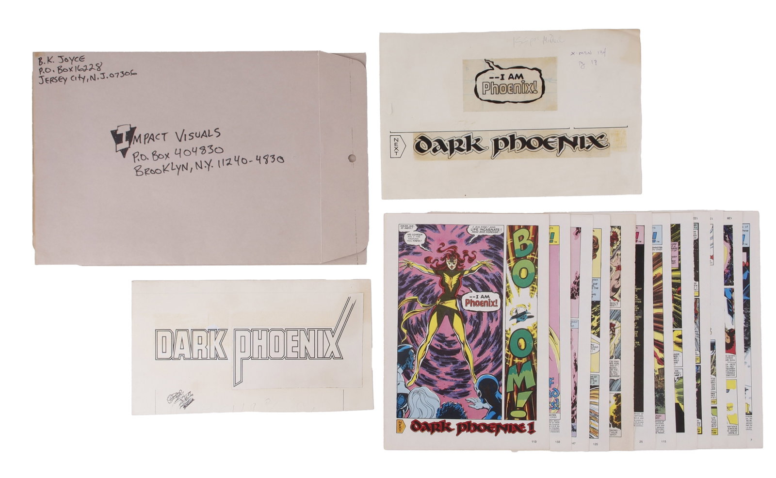 Marvel Comics Dark Phoenix Production Art Original (1 of 5)
