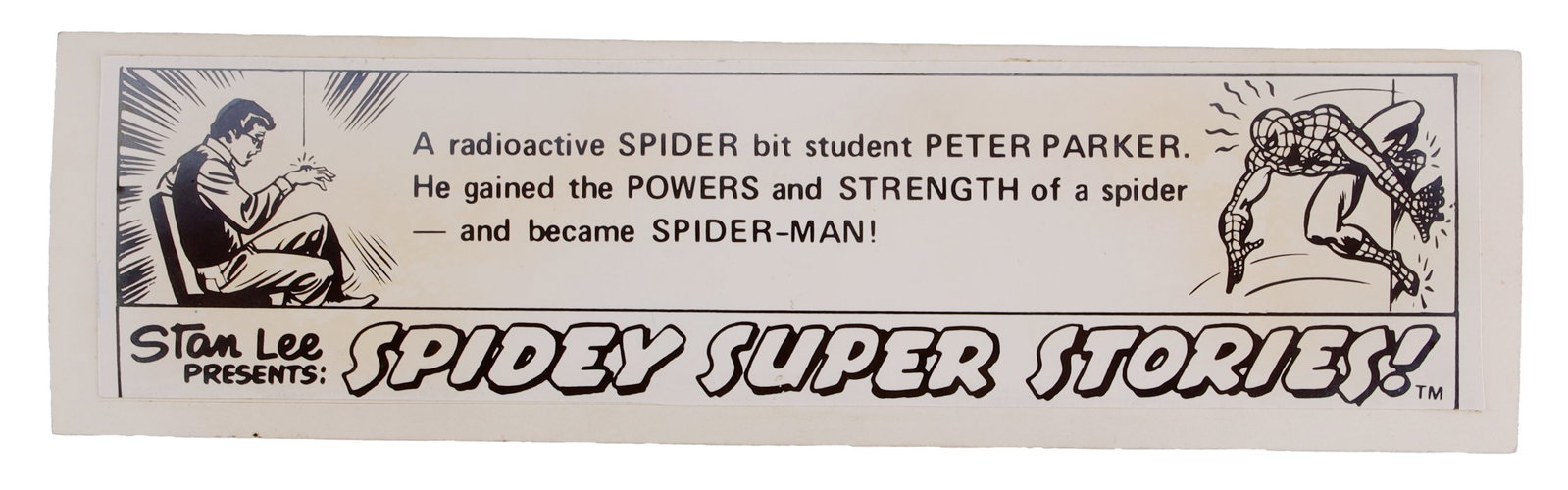Marvel Comics Group Spidey Super Stories Photostat (1 of 2)