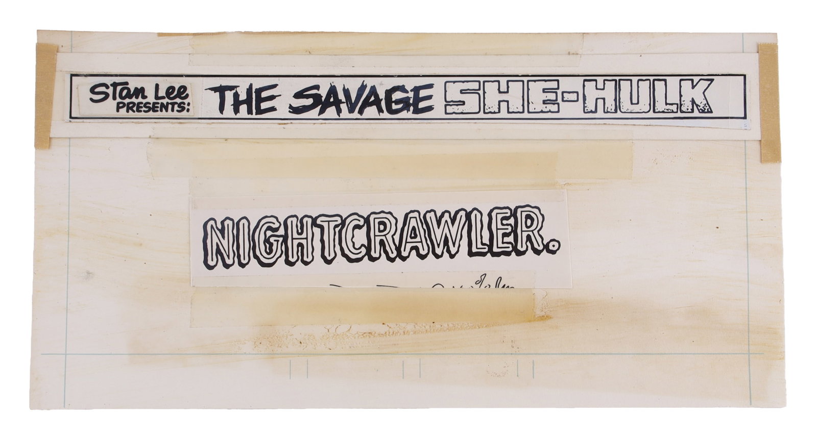 Marvel Comics She-Hulk Nightcrawler Production Art (1 of 2)