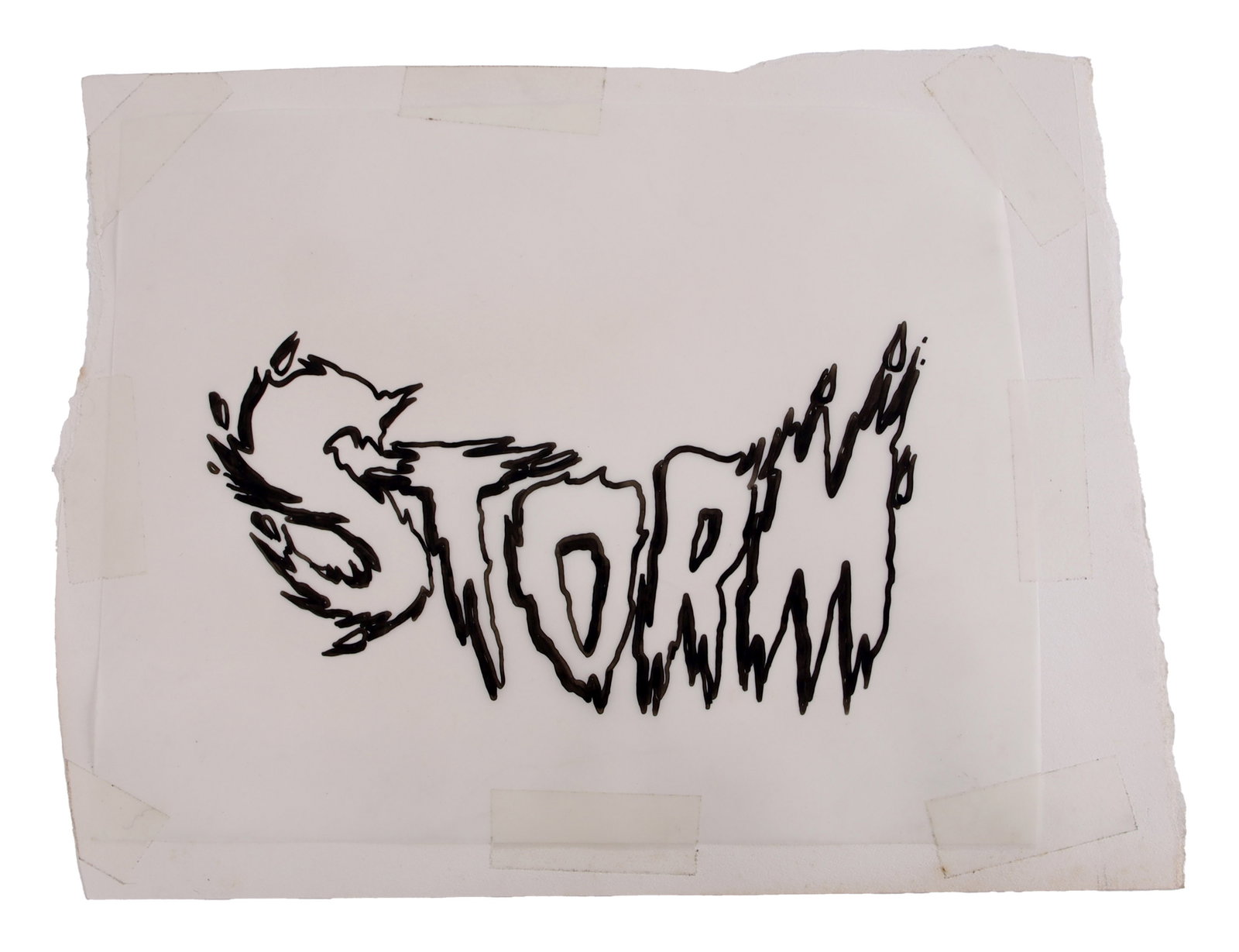 Marvel Comics Storm Logo Concept Art (1 of 2)