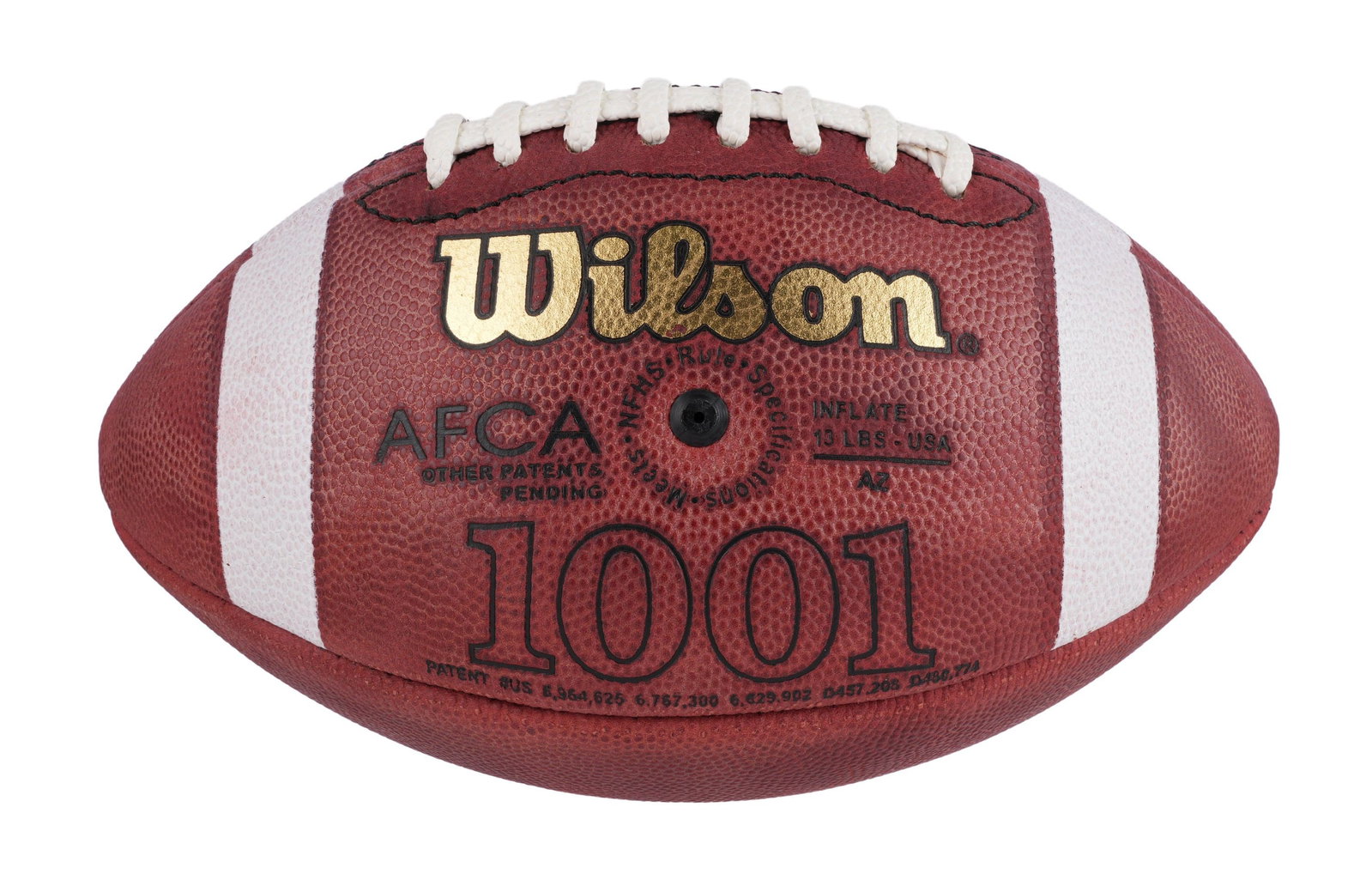 2007-2008 LSU National Championship Football NCAA: A Wison football commemorating the 2007-2008 National Championship between Louisiana State University and Ohio State University in New Orleans, Louisiana. Includes central LSU logo to mark their victo