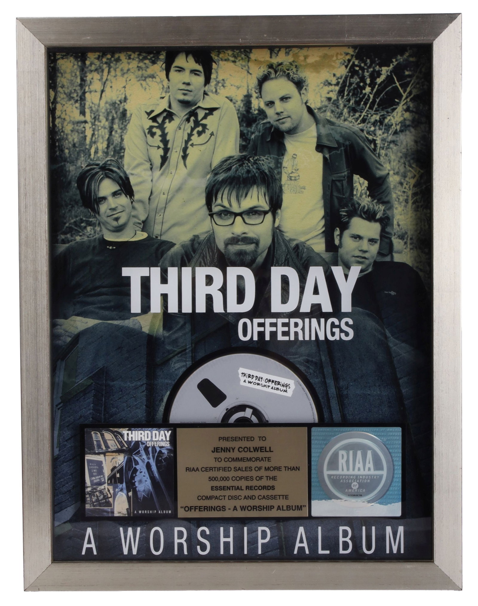 Gold Album Award for Third Day's Offerings (1 of 3)