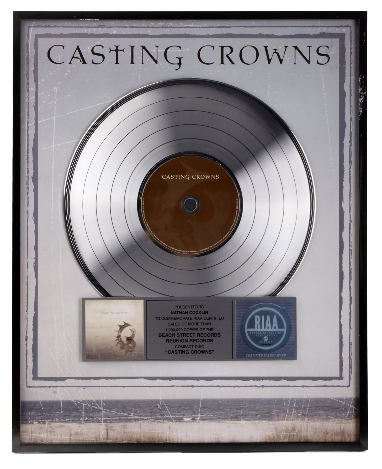 Platinum Album Award for Casting Crowns (1 of 3)
