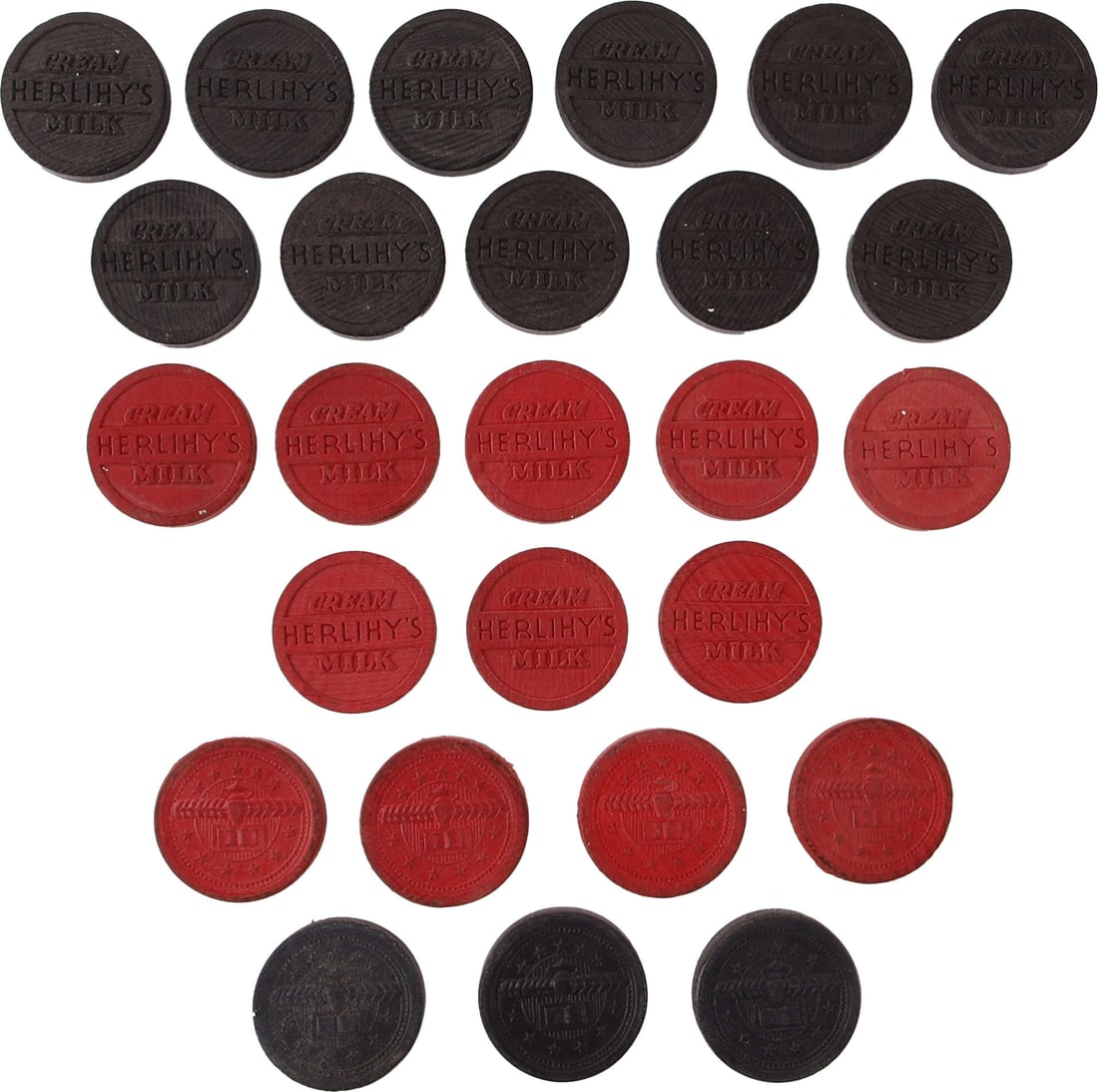 A Selection of 25 Advertising Checker Pieces (1 of 5)
