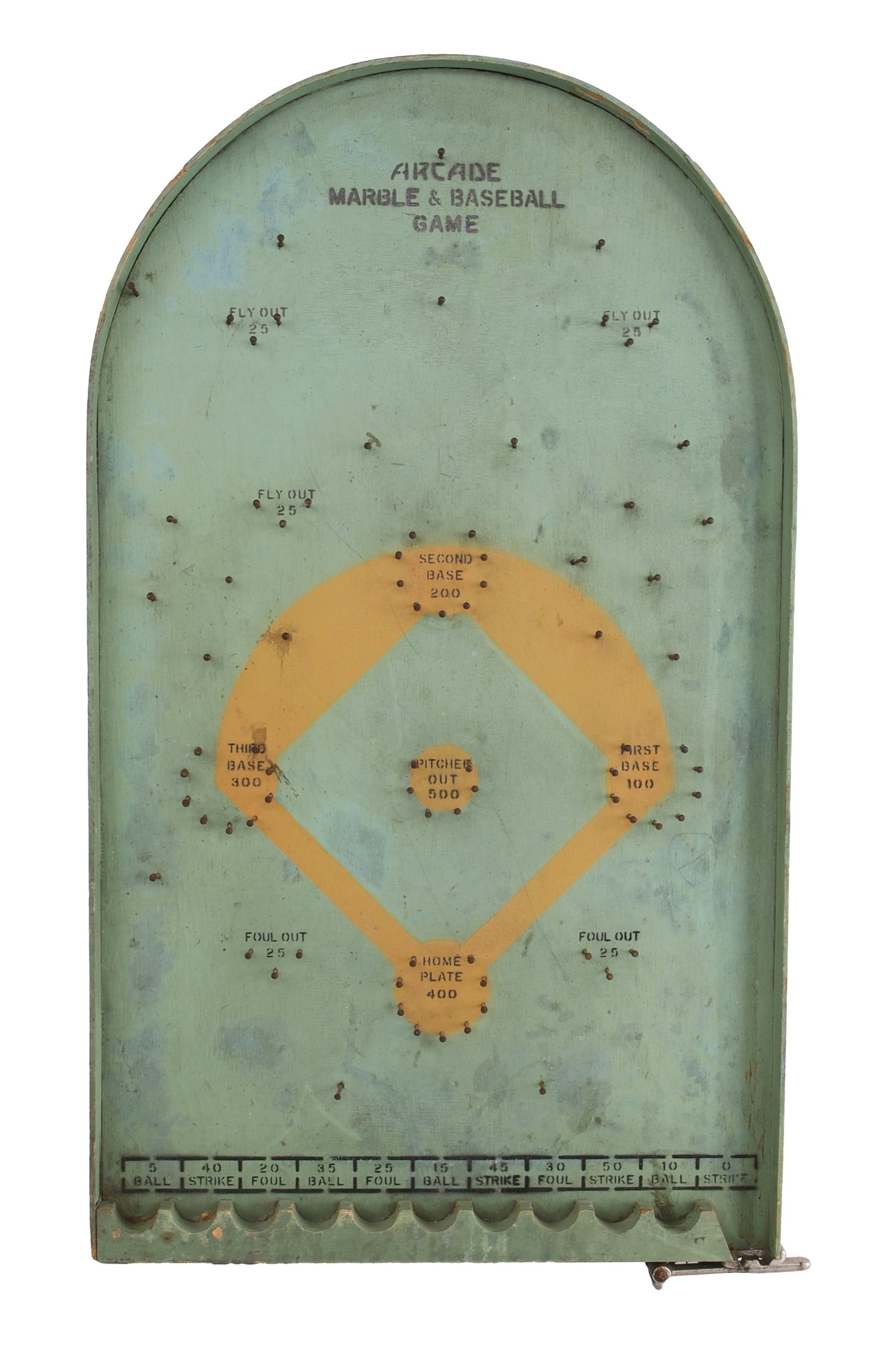 Arcade Marble & Baseball Game Tabletop Bagatelle (1 of 5)
