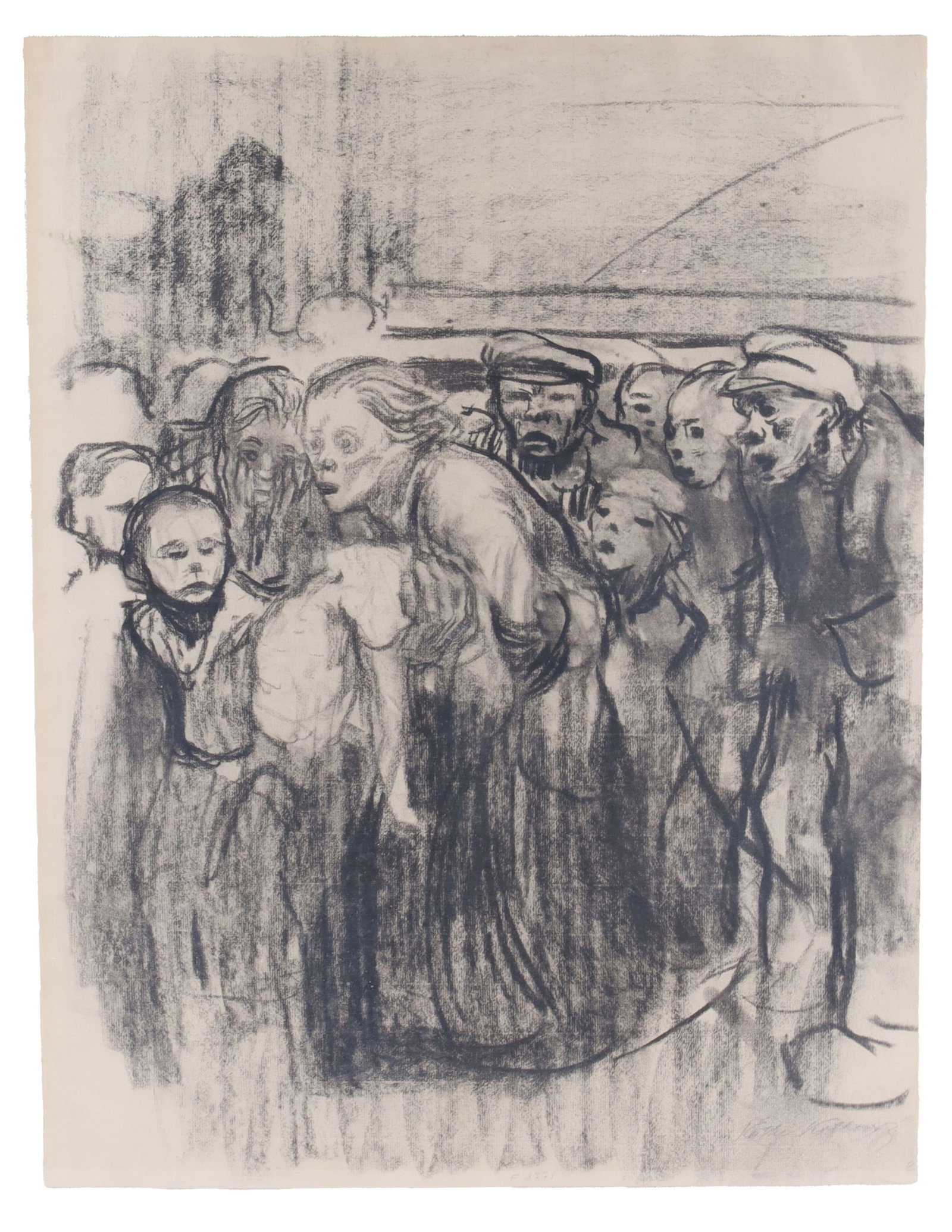 Kathe Kollwitz Child Run Over Etching (1 of 4)