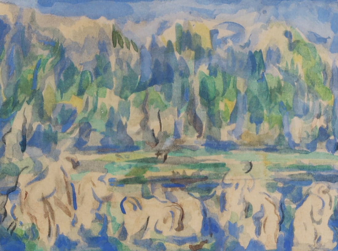 A Study After Paul Cezanne's The Bathers (1 of 2)