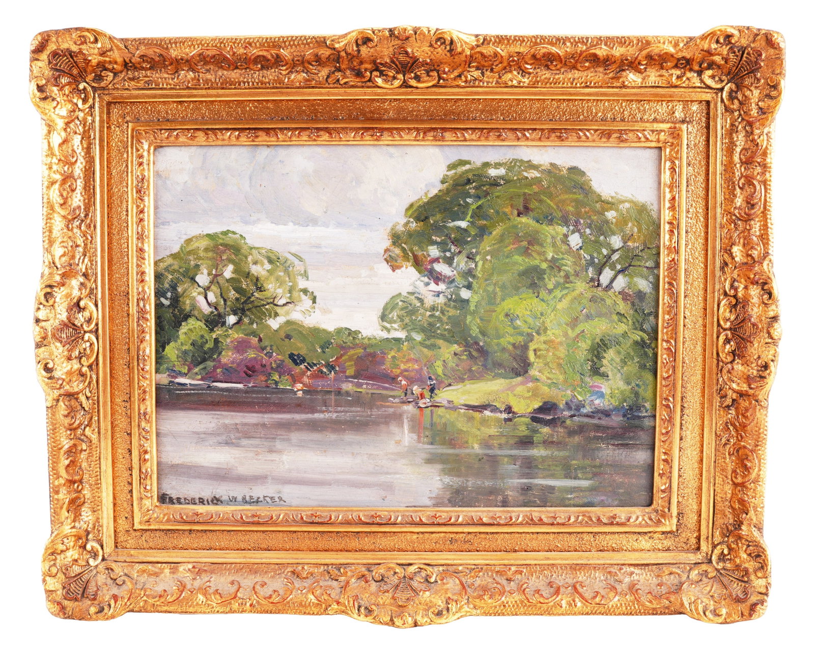 Fred William Becker Fishing Scene (1 of 4)