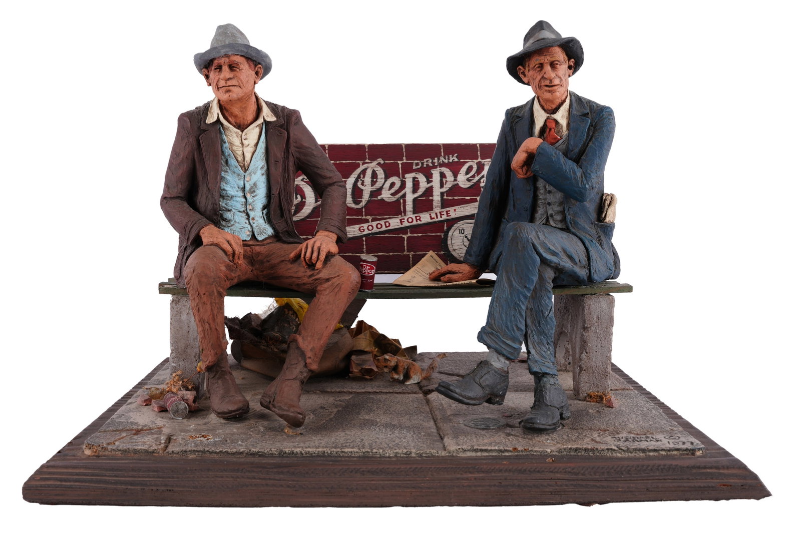 Michael Garman Two Gentlemen on a Bench Dr. Pepper (1 of 6)