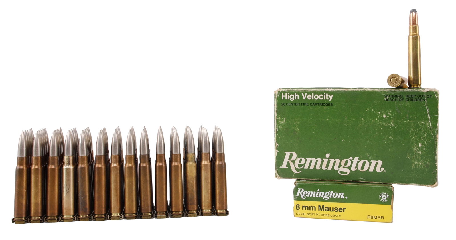 100 Rds 8mm Mauser 170gr SP & Turkish On Clips (1 of 5)