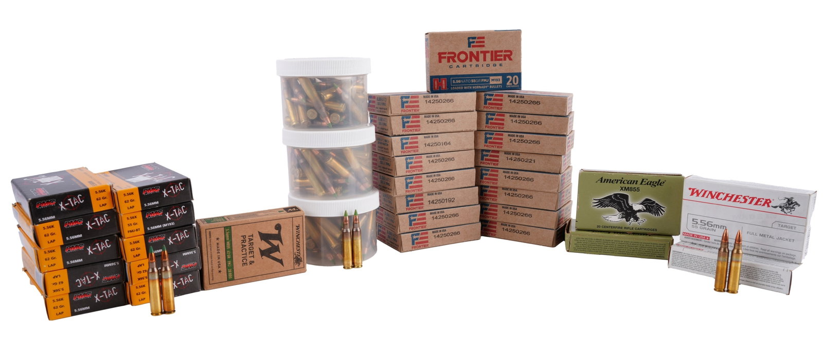 780 Rds 5.56 Ammo 55, 62, 68 GR Winchester (1 of 7)