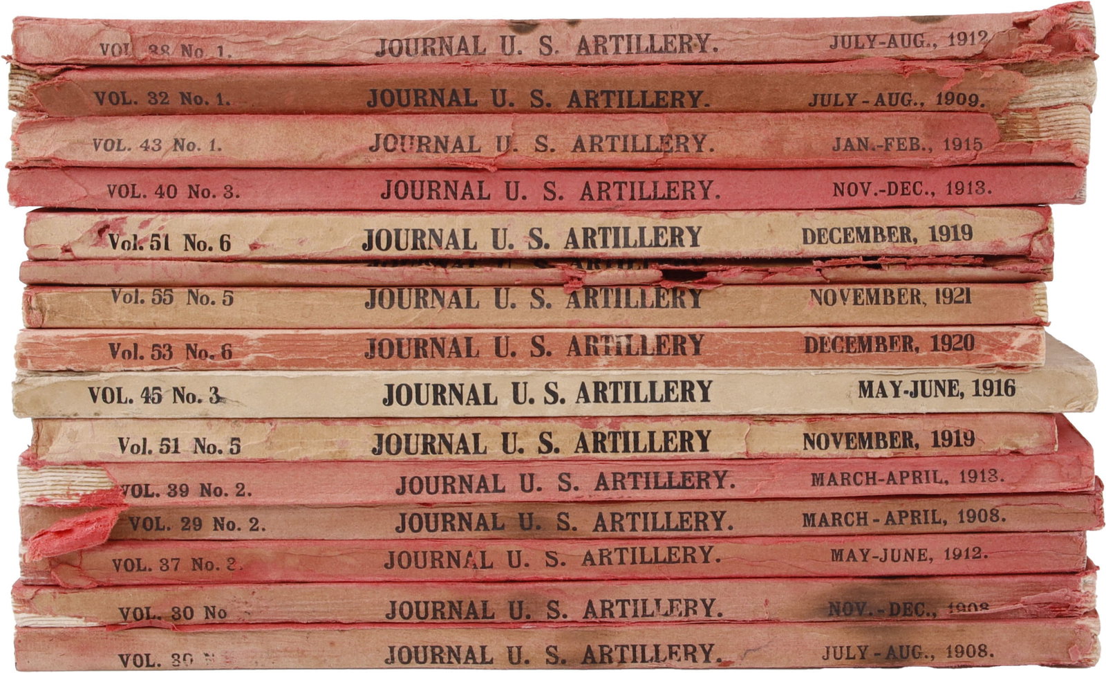 WWI Journal of the US Artillery 15 Issues (1 of 3)
