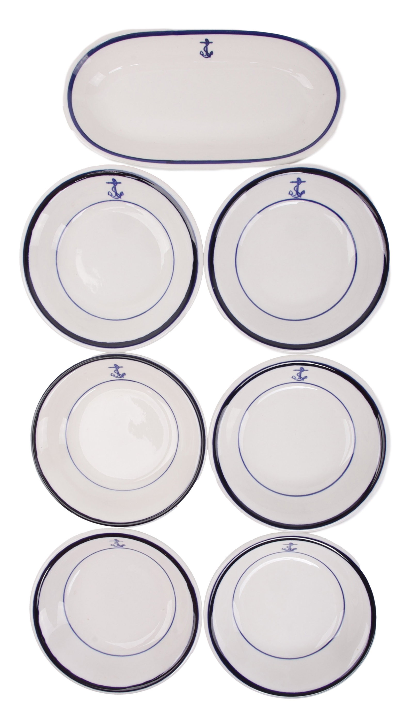 US Navy Officer's Mess Berry Bowls & Relish Tray (1 of 5)