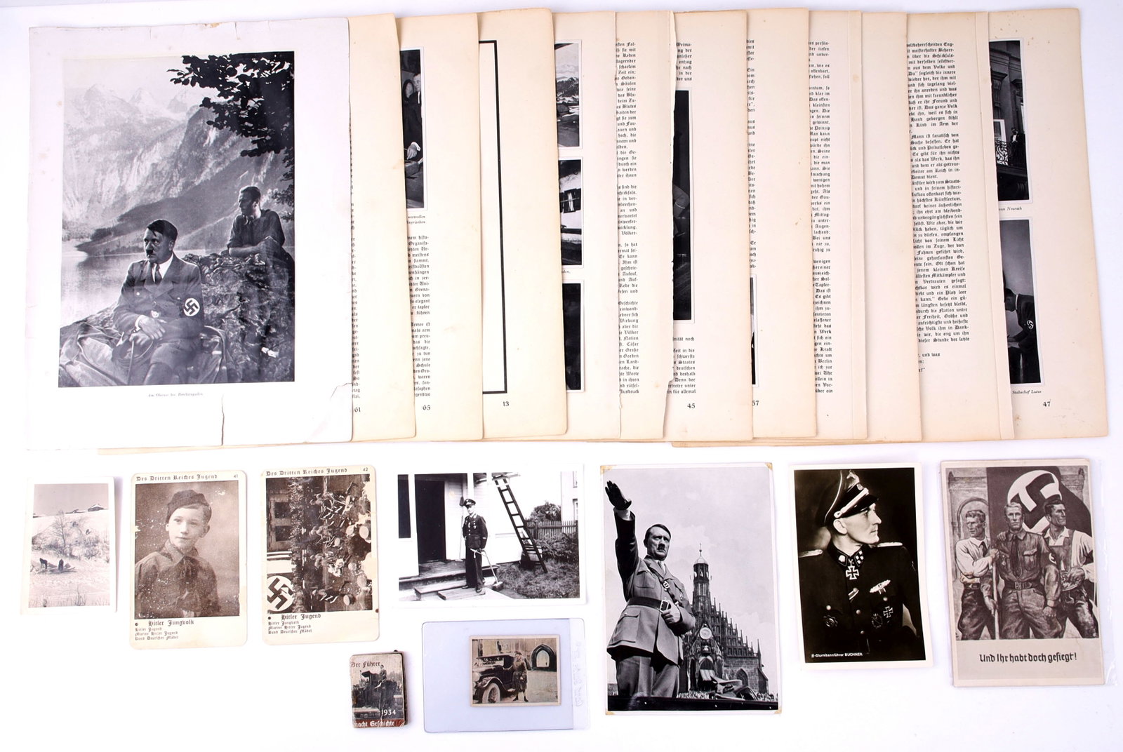 Adolf Hitler Cigarette Card & Post Card Lot of 50 (1 of 6)