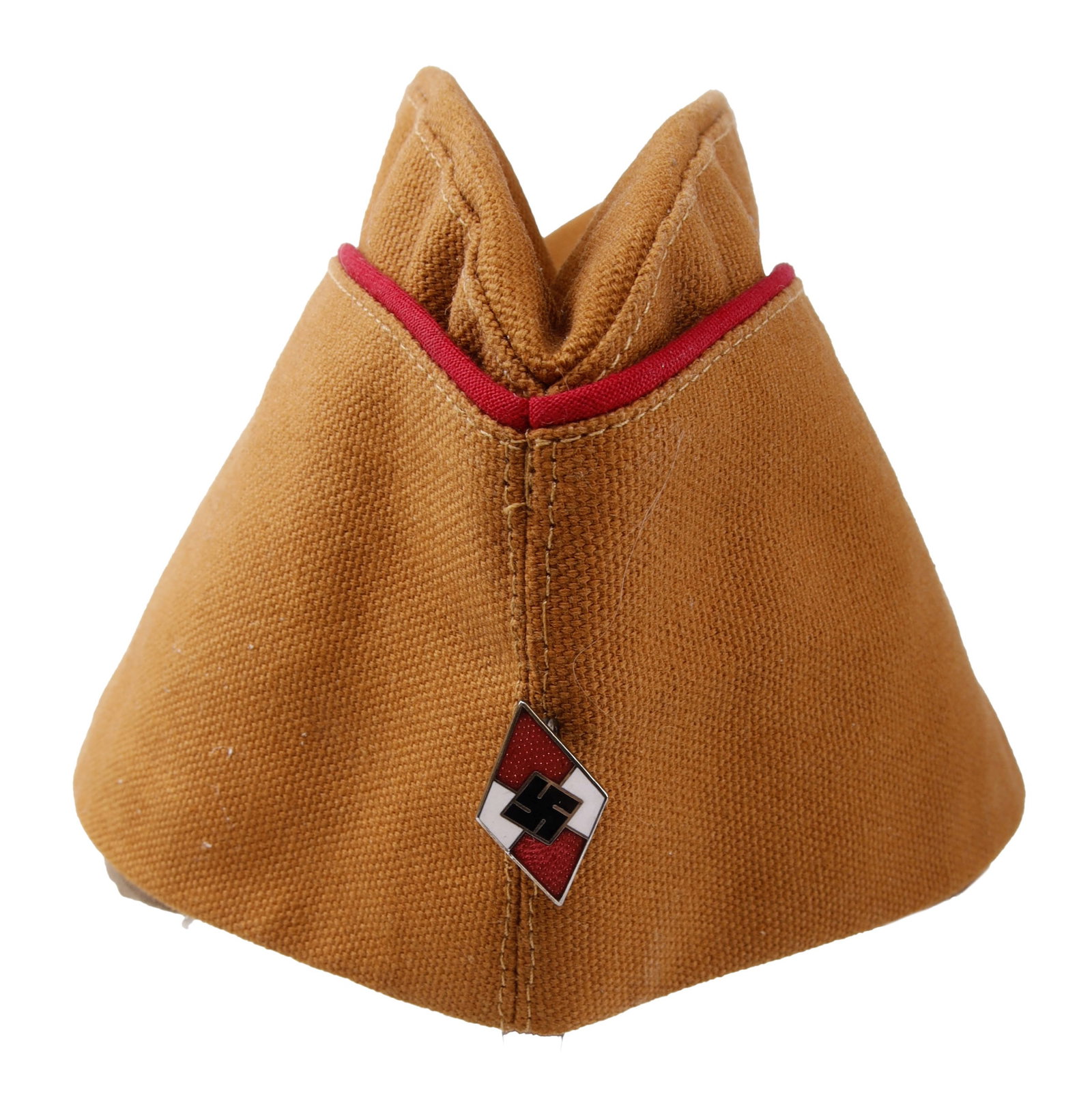 Hitler Youth HJ Side Cap with Enamel Insignia (1 of 7)