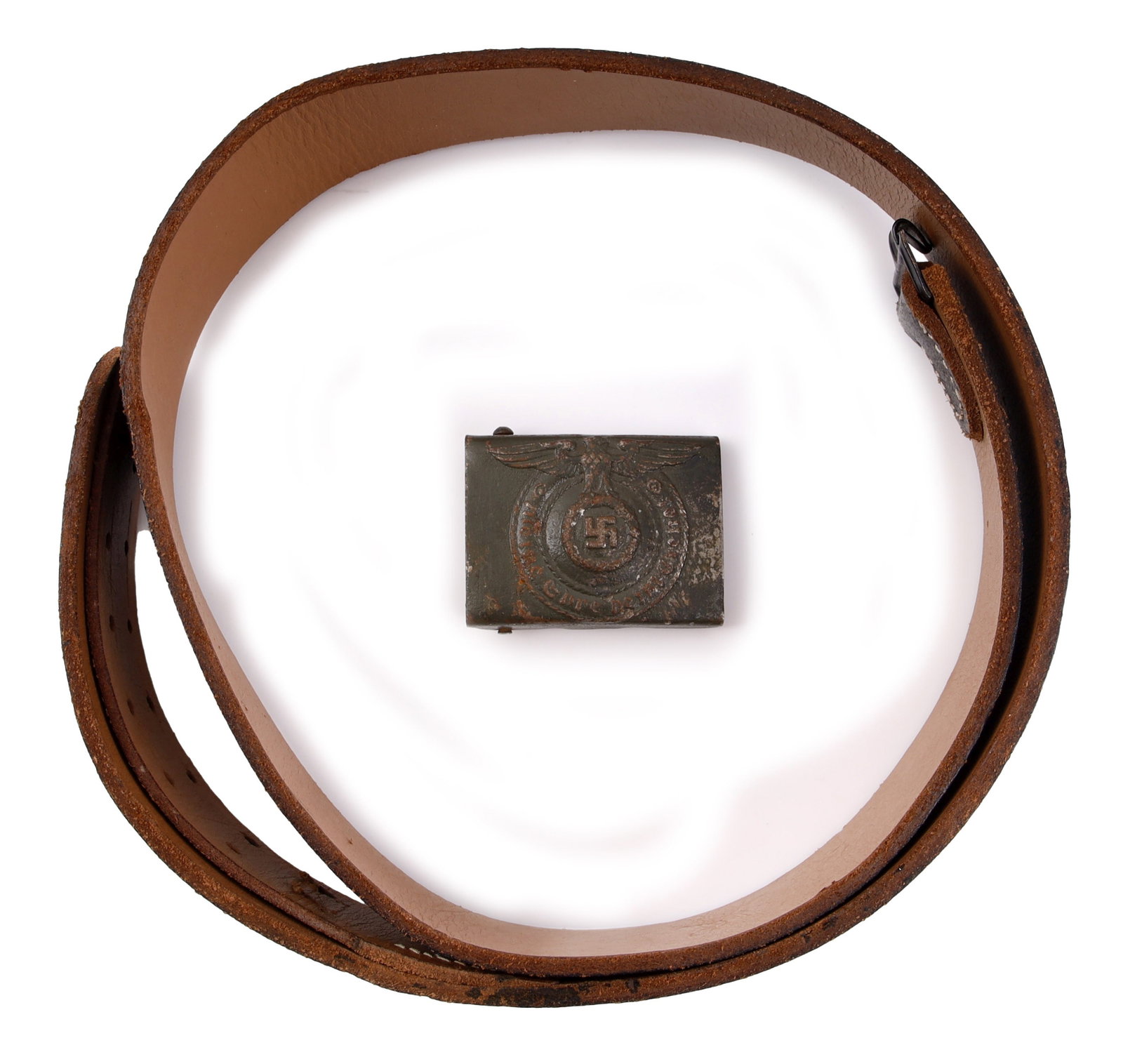 SS EM/NCO Belt with Buckle WWII German (1 of 5)